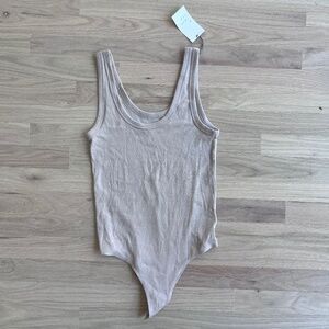 Beige target bodysuit